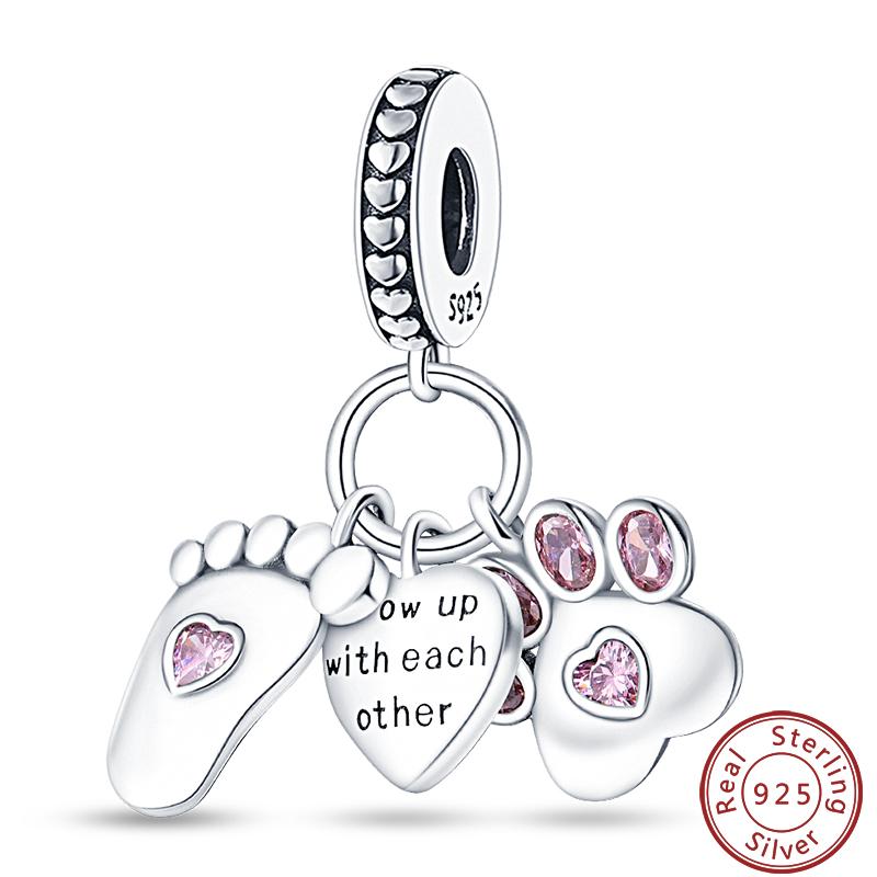 Copper Sincere Emotions Multiple Styles Heart-Shaped Romantic Charms Beads 3Mm Diy Fine Jewelry Making