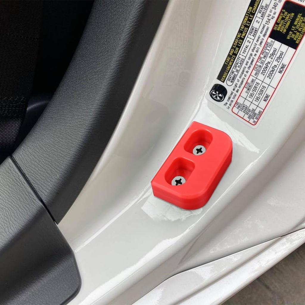 Canitu 2Pcs Red Door Lining Bushings Replacement,CNC Machined Door Bushing Kit Door Lining Bushings & Handling Replace Improves Stiffness for Mazda