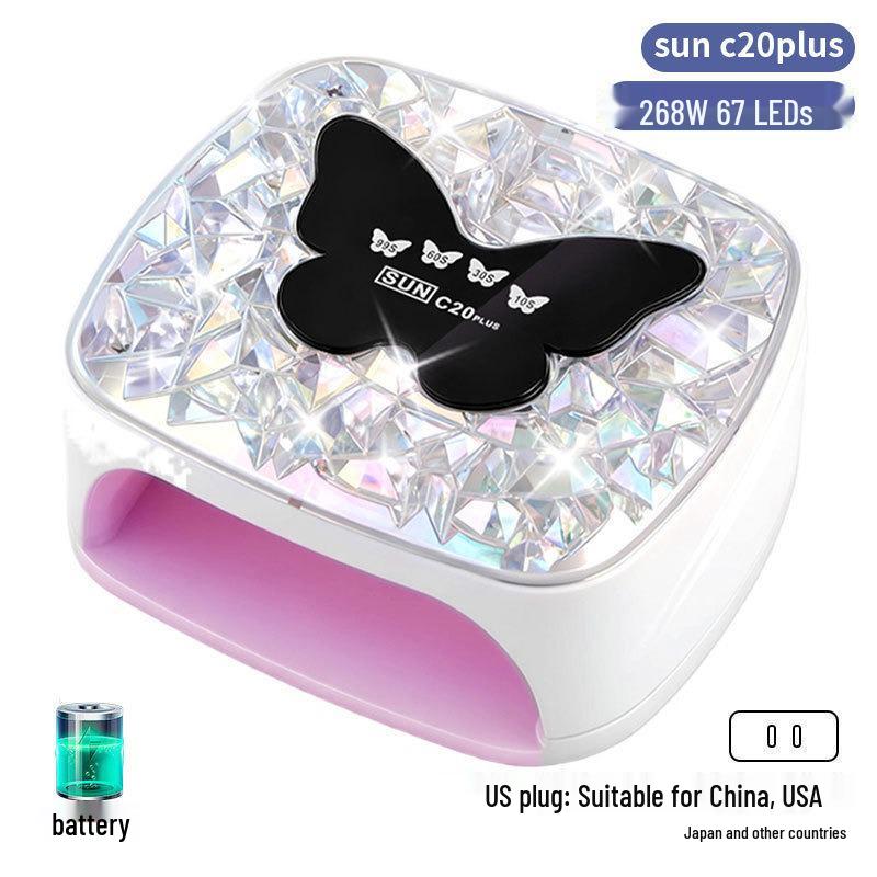 256W High Power UV/LED Dual Light Nail Curing Lamp