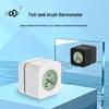 PT01 Double-Sided Fish Tank Brush & Thermometer with HD Digital Display for Precise Temperature Measurement & Magnetic Cleaning