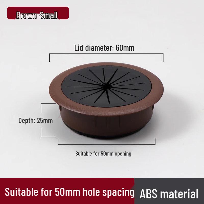 ABS Round Desk Grommet: Office & Home Wire Hole Cover