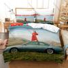Singer Sigrid Bedding Set, Duvet Cover & 2 Pillowcases, Jellyfish Themed Pattern Breathable Fabric for All Season Use