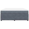 Maison Exclusive - Dark Grey Bed Slat Base and Mattress 180x200cm Velvet