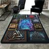 Symbol Variations Pattern Rug Floor Mat for Living Room or Bedroom Soft and Comfortable Carpet a Gift for Birthday and Holiday.