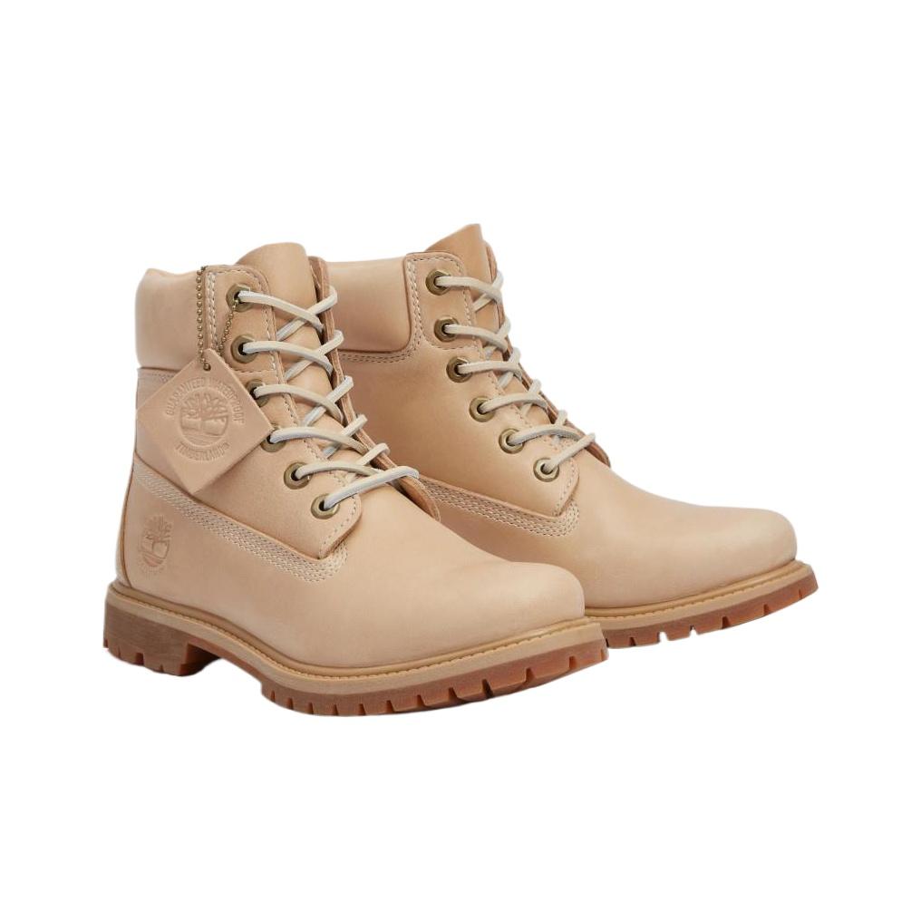 Timberland Stivale Impermeabile Premium da Donna da 6 Pollici Beige Medio Pelle Piena A2HR8-EN2