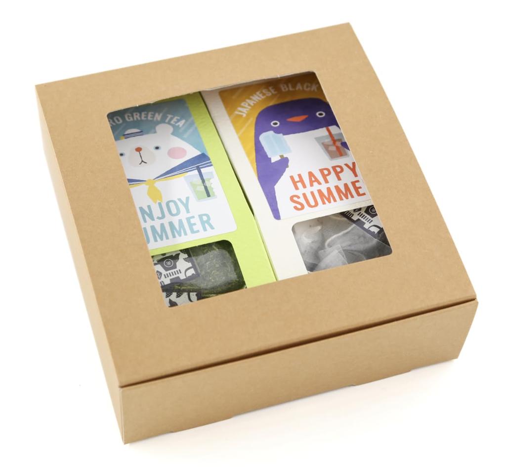 Tea Gift Tea Bag Set Summer Gyokuro (2g x 5 bags) and Japanese Black Tea (2g x 5 bags). This set is perfect for summer gifts. The refreshing