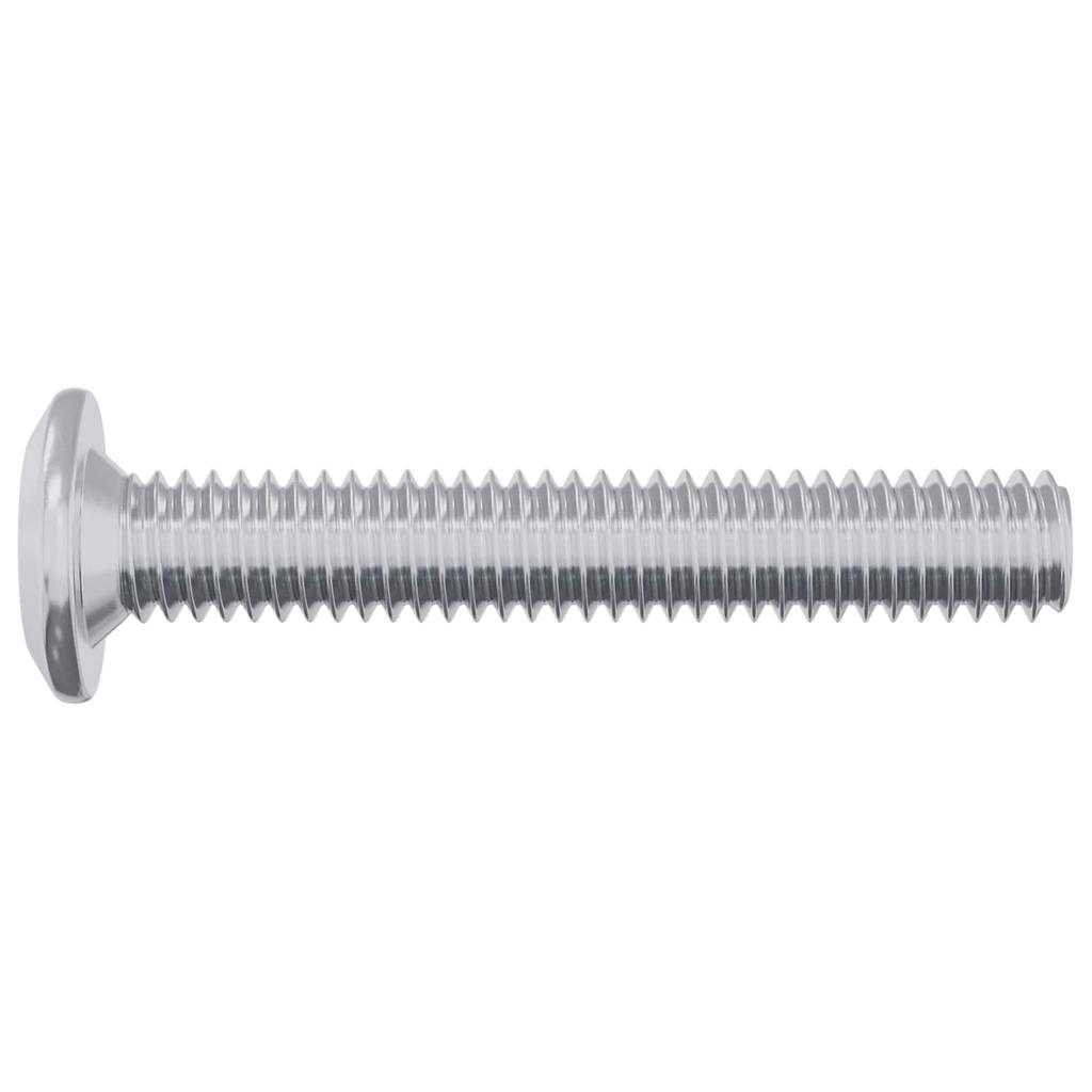 Hex Phillips Head Security Screw 12 pcs Silver M6 * 35 mm Steel