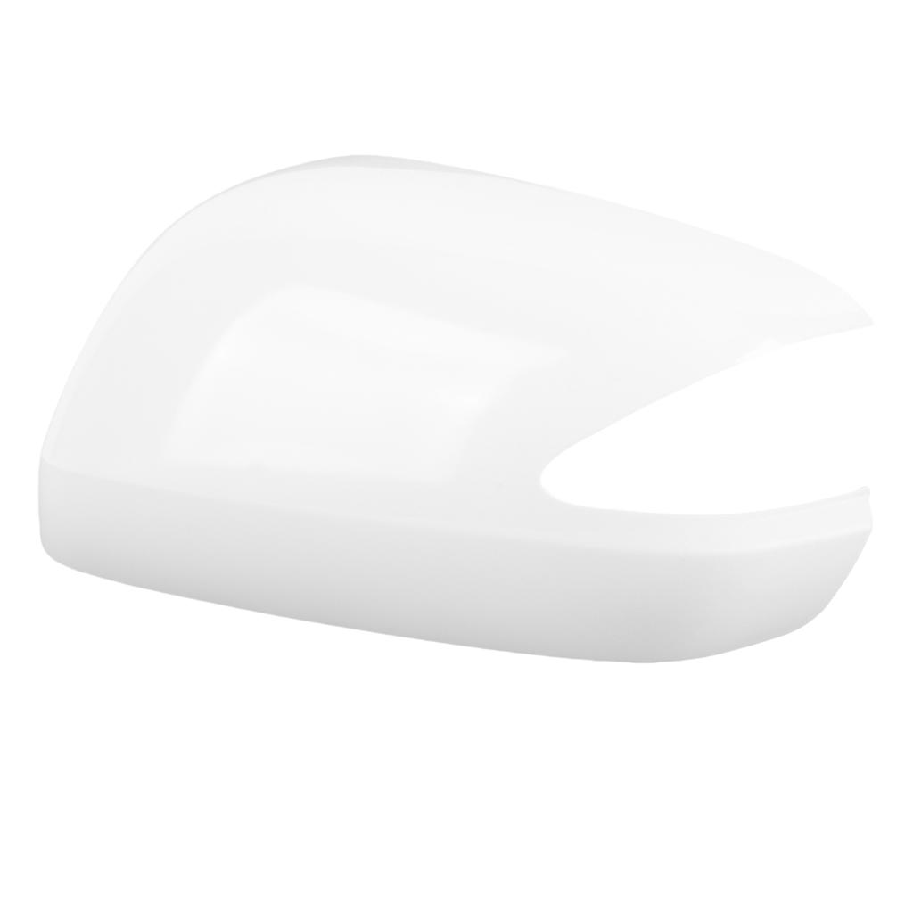 Side Rearview Mirror Cap Strong Protection White Weatherproof Replacement for Fit Jazz 2009 2013 Left (76251 TF0 E11)
