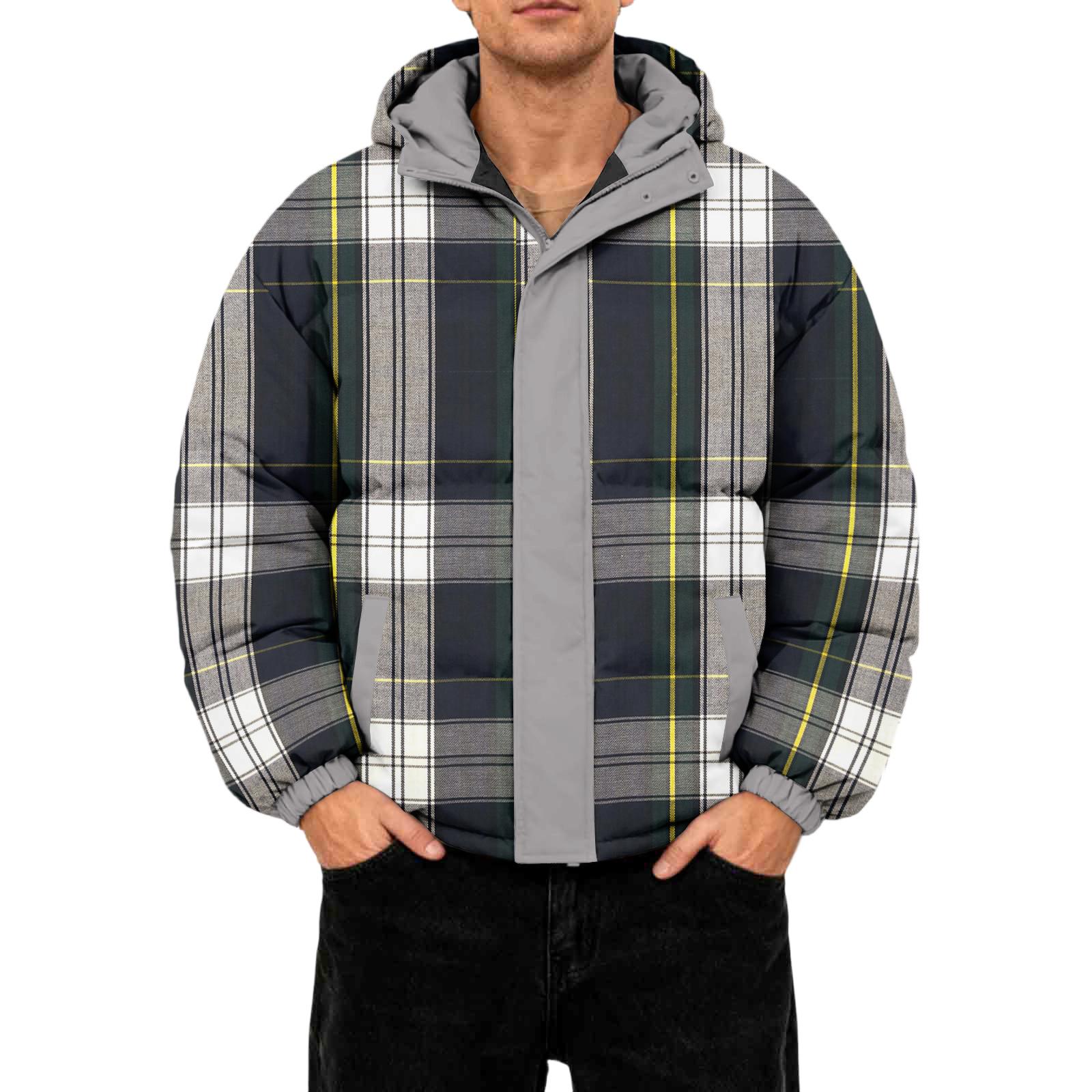 

Мужская повседневная пуховая куртка оверсайз с длинными рукавами и капюшоном XL чёрный