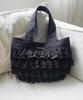 Iugamakaras Frilled Shopper Bag (Black)