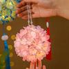 DIY Material Kit Handmade Hydrangea Lantern Glowing Floral Flower Ball Lamp Ancient Style Luminous Handheld Light Kids Craft
