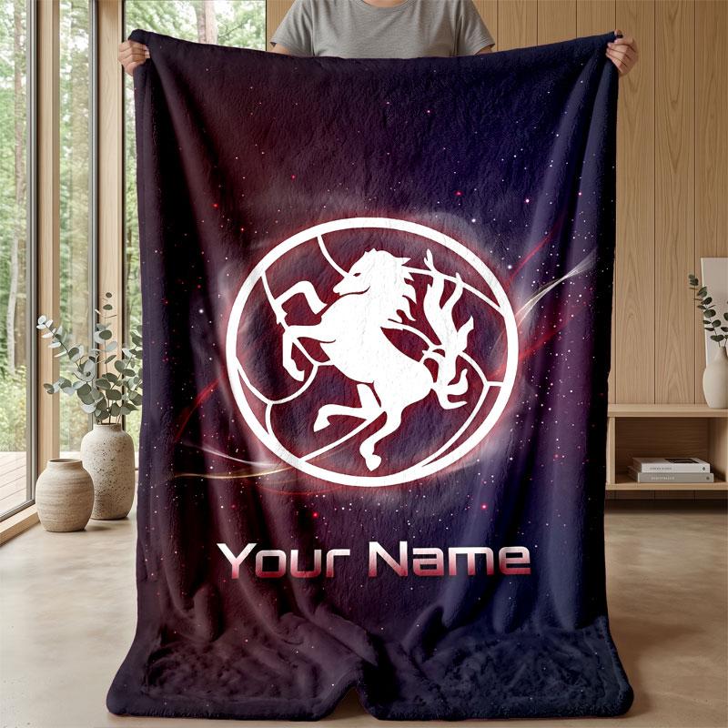 FC Twente Coperta in Flanella con Testo Personalizzato Logo Calcio Plaid in Pile Personalizzato Regalo Speciale per Divano Camera da Letto Casa