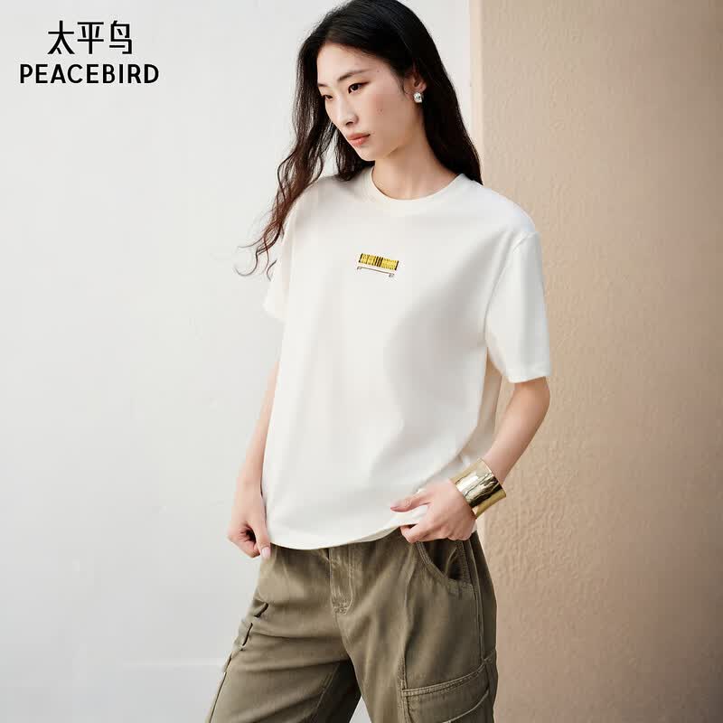 PEACEBIRD A1CNG3216 Short Sleeve T-Shirt M