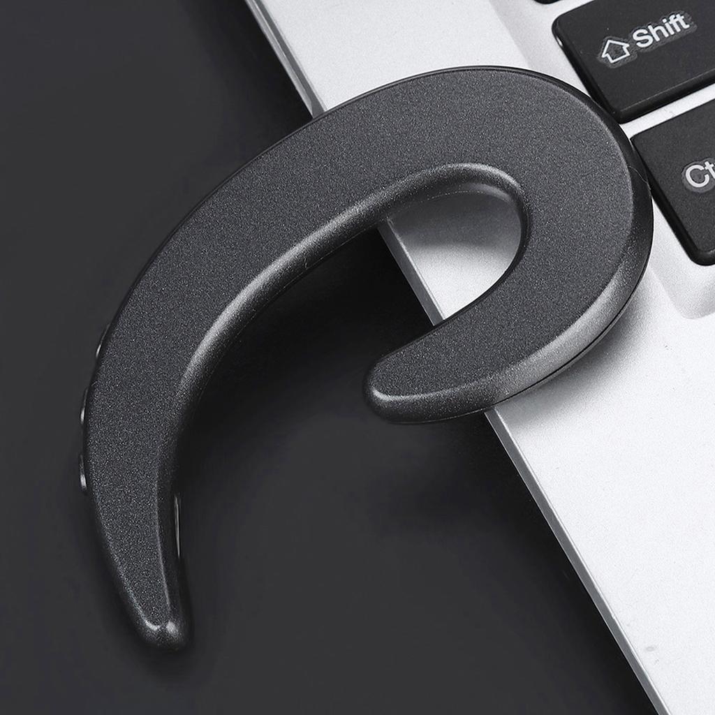 Freihändiger Ohrbügel Bluetooth-Kopfhörer Drahtlose schmerzlose Knochenleitungs-Kopfhörer(Schwarz)