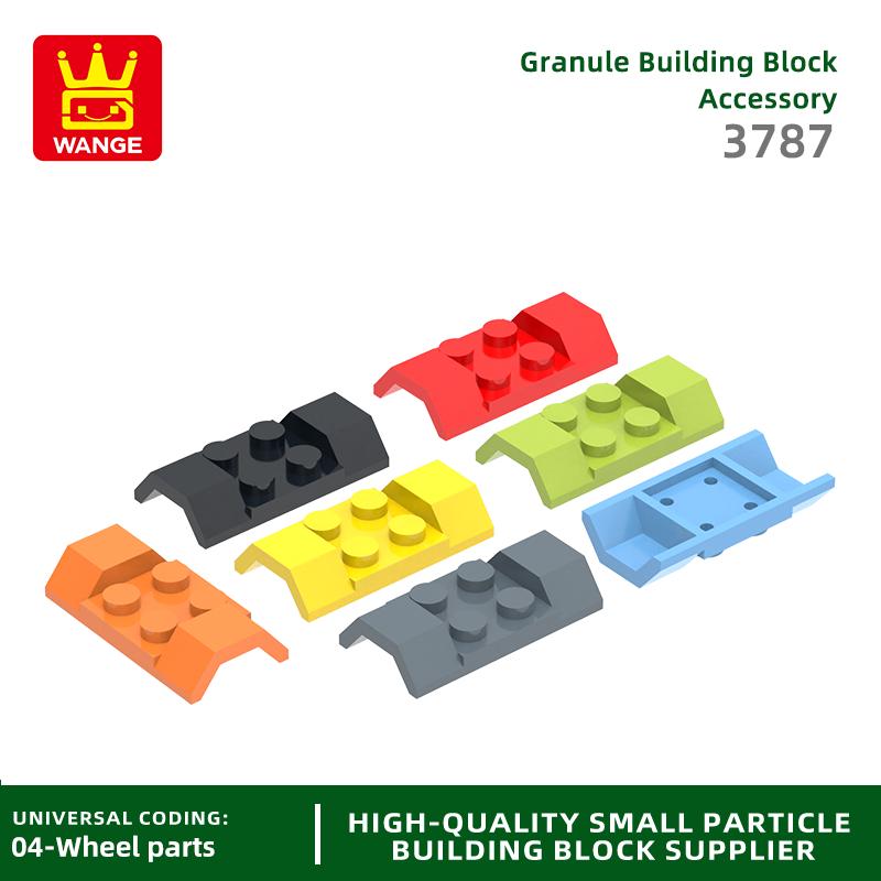Non-Toxic 3787 100G/80Pcs 2X4 Car Fender Block Moc Color Arched Accessories Compatible With Bricks Diy Children'S Toy Assembly Gift
