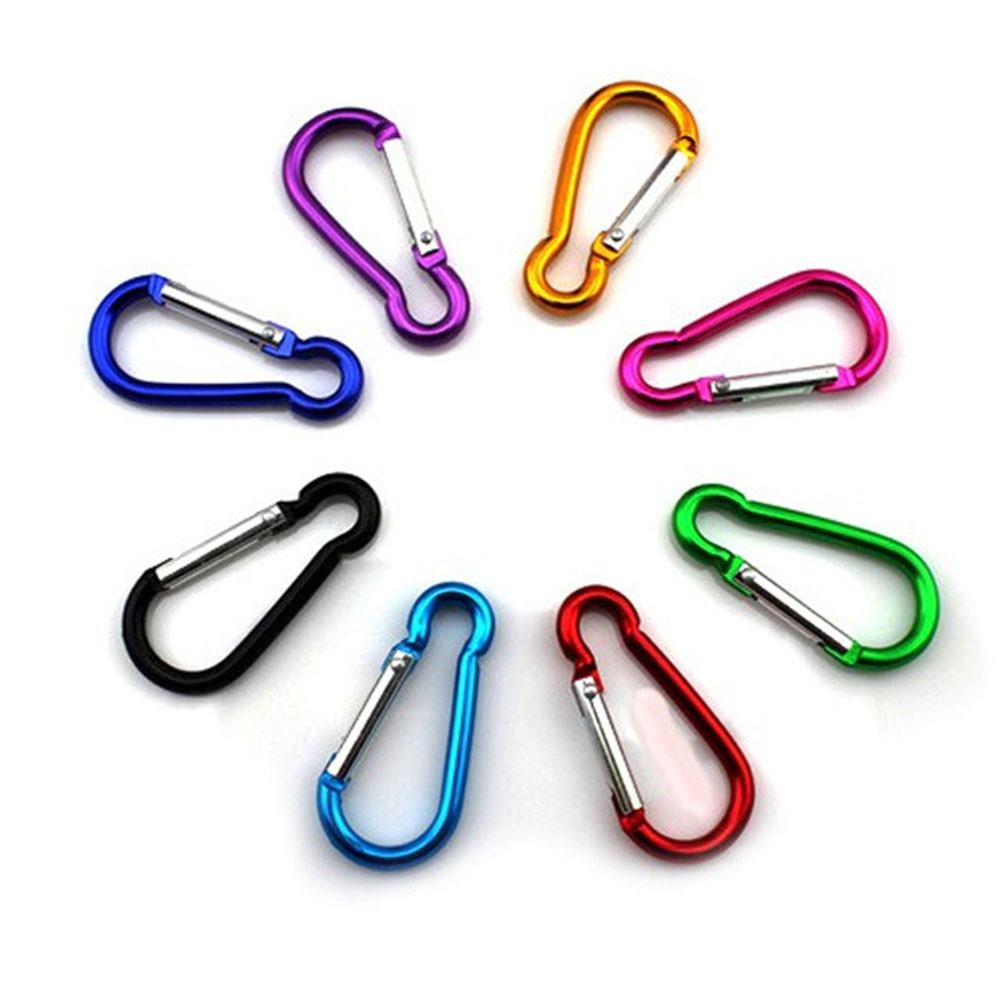20Pcs Carabiner for Keys Chain Mini Gourd-Shaped Aluminum Alloy Keychain Clip Hook Lock Travel Hiking Camping