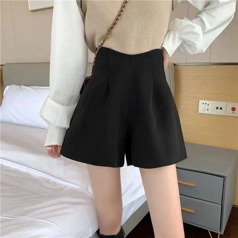 

Petite A-line Bootcut Shorts - Women s Plus Size, Casual & Flattering for Spring/Summer 2026 4XL 77.5-85kg чёрный