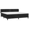 3127453 vidaXL Lit à sommier tapissier et matelas Noir 200x200 cm Velours