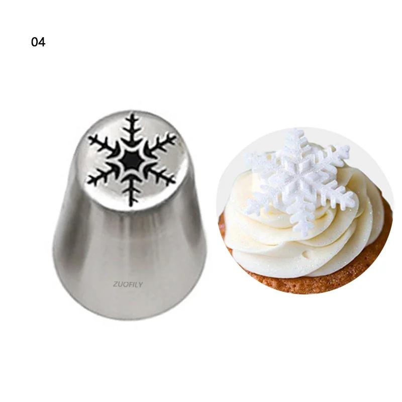 Russian Tulip Icing Piping Nozzle Cake Decoration Cream Tips DIY Cake Bakeware Tool Cupcake Christmas Tree Santa Pastry Nozzles