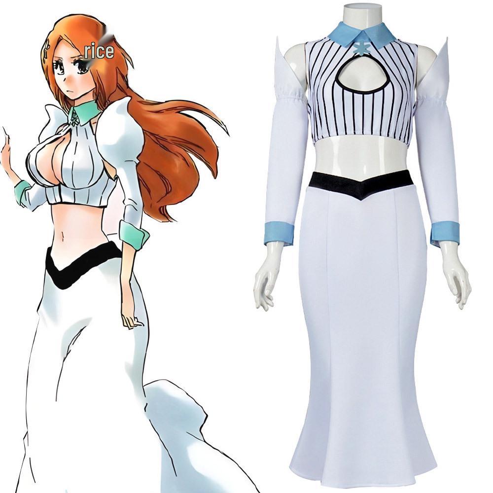

Bleach Orihime Inoue Cosplay Costume Set - Anime Role-Playing Outfit S
