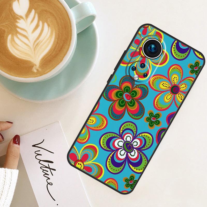 Hippie Daisy Tie-dye Flower Peace For Honor Magic 7 Lite 6 8 Pro Case For Honor 200 400 50 70 90 X8c X8b X9a X9b X9c X9d Win RT