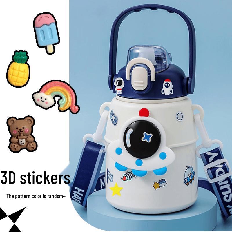 Kids Large Capacity Insulated Straw Water Bottle