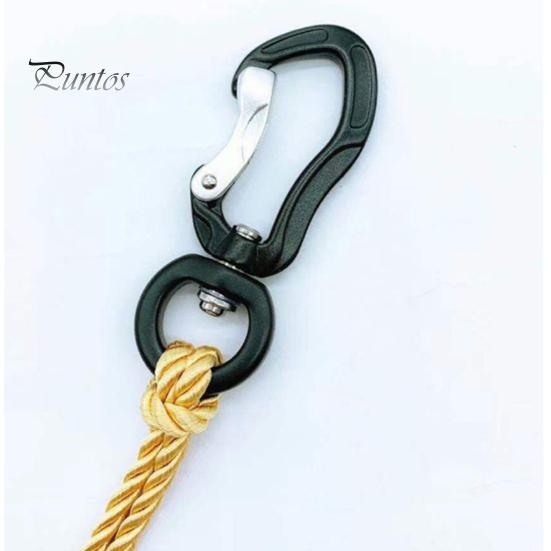 Universeller Ringkarabiner Aufhängeschnalle 360-Grad-Drehung Rotierend Selbstverriegelnd Sicherer Outdoor-Clip Hohe Tragfähigkeit Aluminiumlegierung Vielseitig