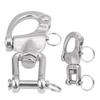 Marine Swivel Shackle Stainless Steel Spring Shackle Quick Release Chain Link Snap For Sailboat Yacht 3