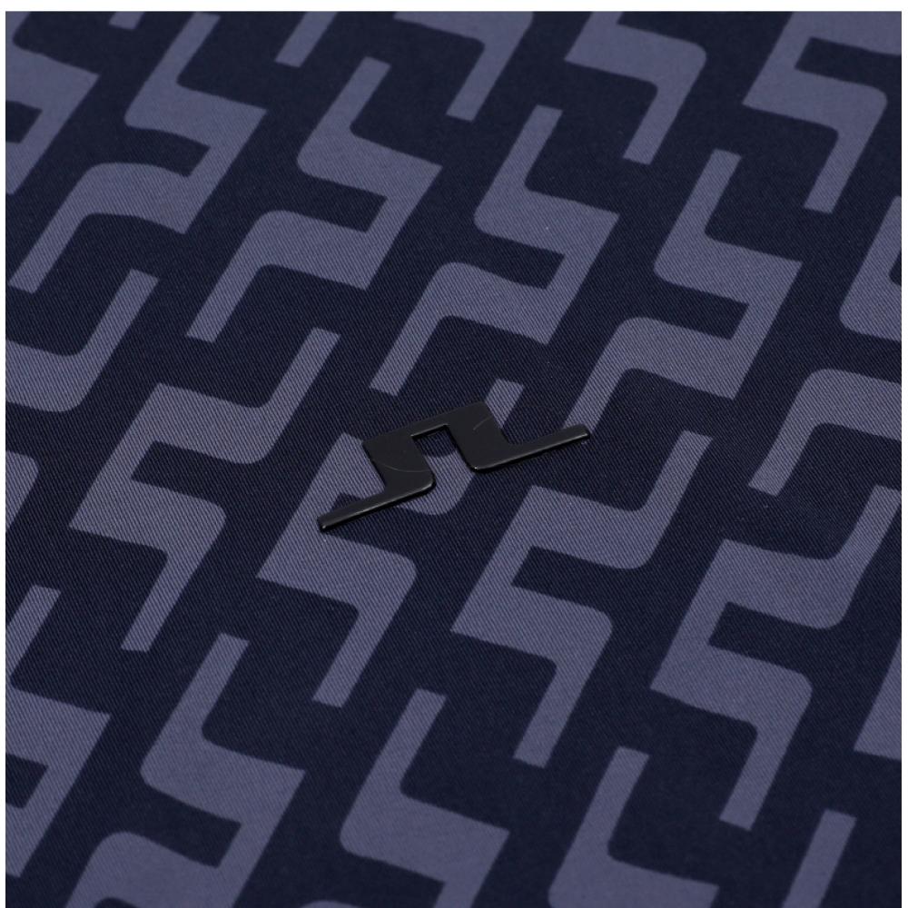 J.lindeberg Tor Print Slim Fit Golf Men S Long Sleeve Tee Gmjt11138 O518