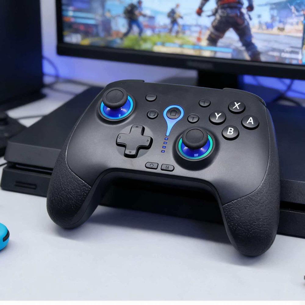 Bluetooth Game Controller: Somatosensory Vibration & Macro, Compatible with PC, Steam, Hall Joystick