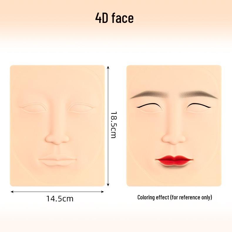 Semi-Permanent Microblading Practice Skin: Soft Silicone Eyebrow, Eye, and Lip Simulation for Beginners; Eyeliner Won't Smudge