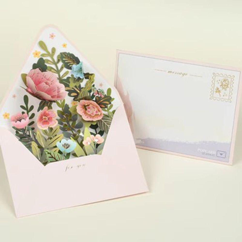 3D Valentine's Day Greeting Cards with Envelope Invitation Card  Birthday