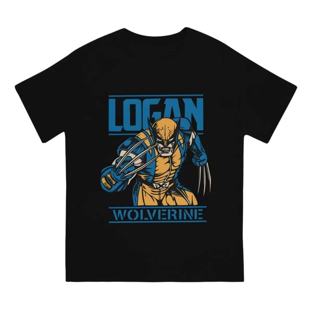 Men Logan T Shirt Deadpool And Wolverine Clothing Humorous Short Sleeve Round Collar Tee Shirt Printing T-Shirt
