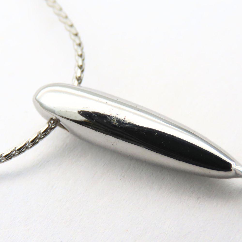 Used Courreges Necklace Metal 4.0g Silver Accessories