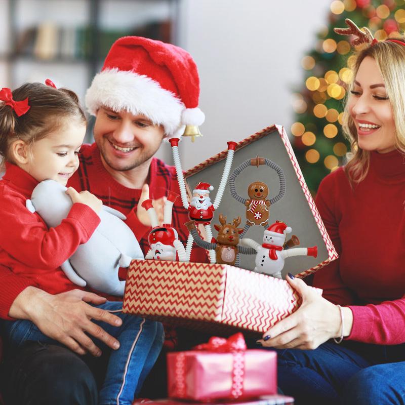 Santa Claus Extendable Pendants Christmas Decoration for Home 2025 Xmas Tree Hanging Ornaments Navidad New Year 2026 Kids Gifts