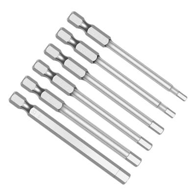 8PCS New Hex Shank Head Screwdriver Set Practical Magnetic Hex Head Bits 1.5mm-8mm Allen Wrench Screwdriver Socket Bit Hand Tool