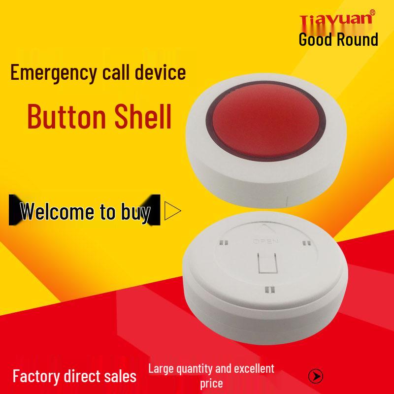 

Аварийный SOS Дверной звонок Bluetooth Устройство защиты от потери Корпус White + Green Ring + White Button