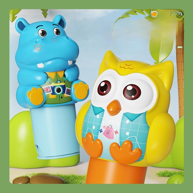 Owl Stamp Kids Educational Toy With Stickers And Coloring Book For Early Learning