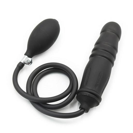 Inflatable Expanding Butt Plug and Penis Masturbator for Women - Anal Dilator and Expander Sex Toy