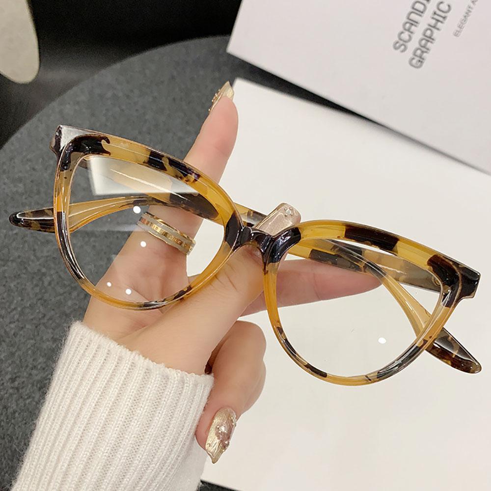 PC Optische Brillen Modische Modische Brillen Katzenaugenbrillen Vielseitige Blaulichtfilterbrillen für Party-Zusammenkünfte