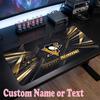 Pittsburgh Penguins Customized Name Text Mouse Pad, Large Desk Mouse Mat Personalized Home Office Present