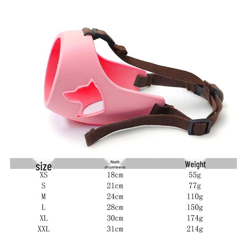 Douyin Rhinoceros Silicone Dog Muzzle: Anti-Bite, Anti-Bark, Anti-Eating for Medium To Large Dogs
