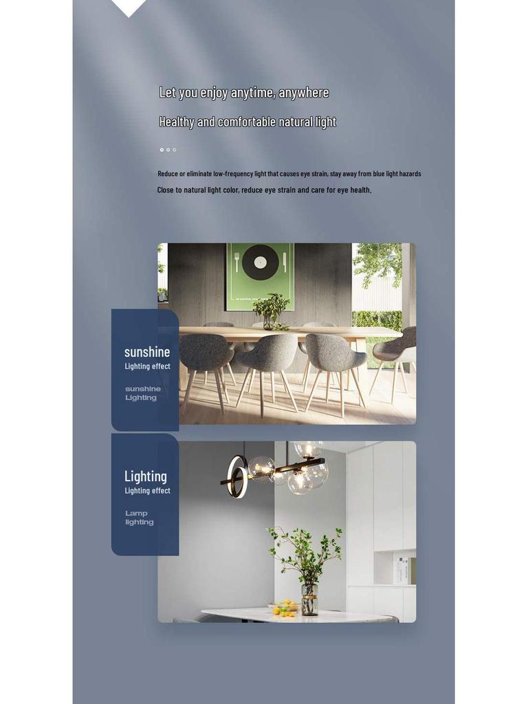 Nordic Modern Minimalist Chandelier - Creative Dining Room Light with Magic Bean Glass Bubbles.