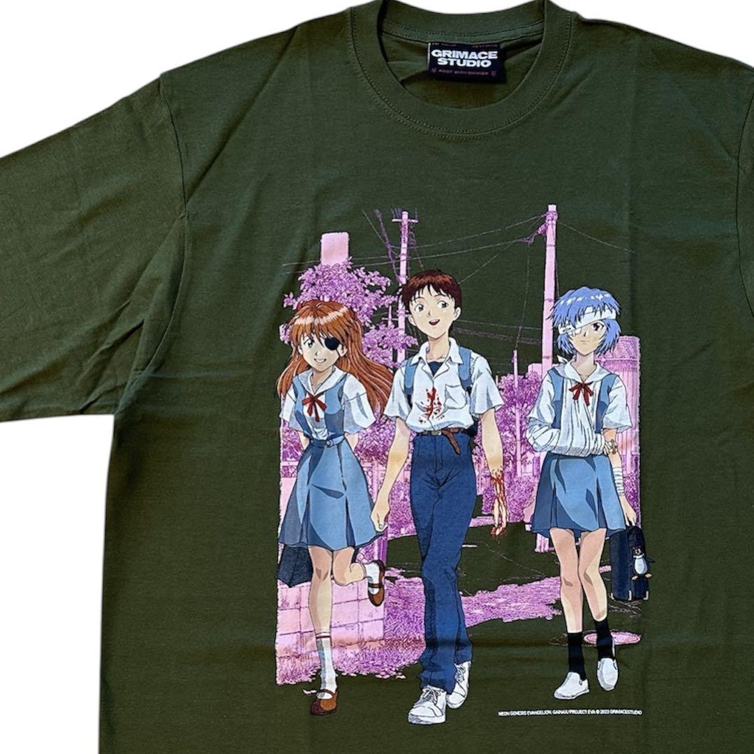 

[USED] Evangelion T-shirt L, XL Rare Eva Anime T