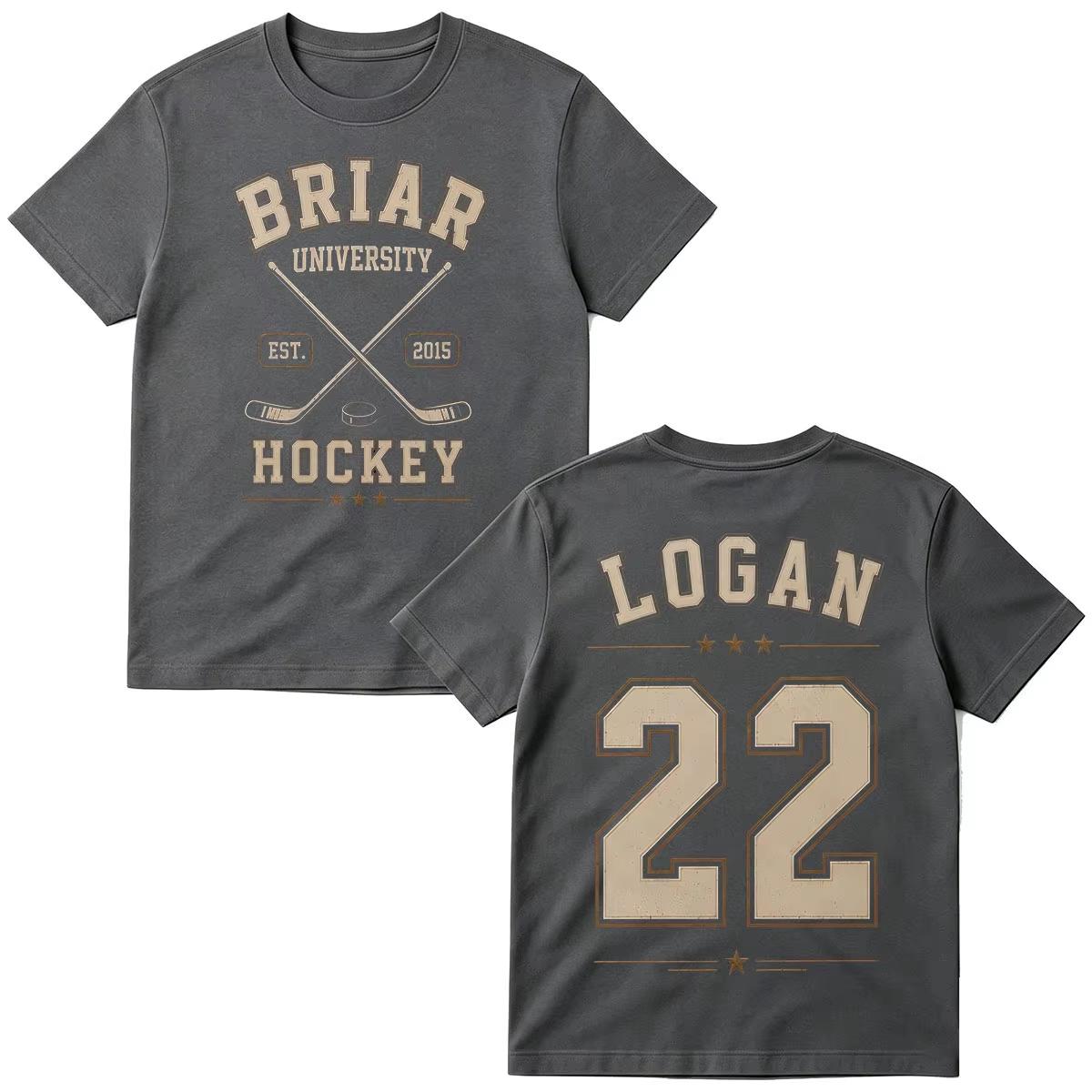 Logan 22 Off Campus TV Series T-shirts Briar University Hockey T-shirt Men s Women Clothing Fashion Oversized Unisex Harajuku high quality 4XL