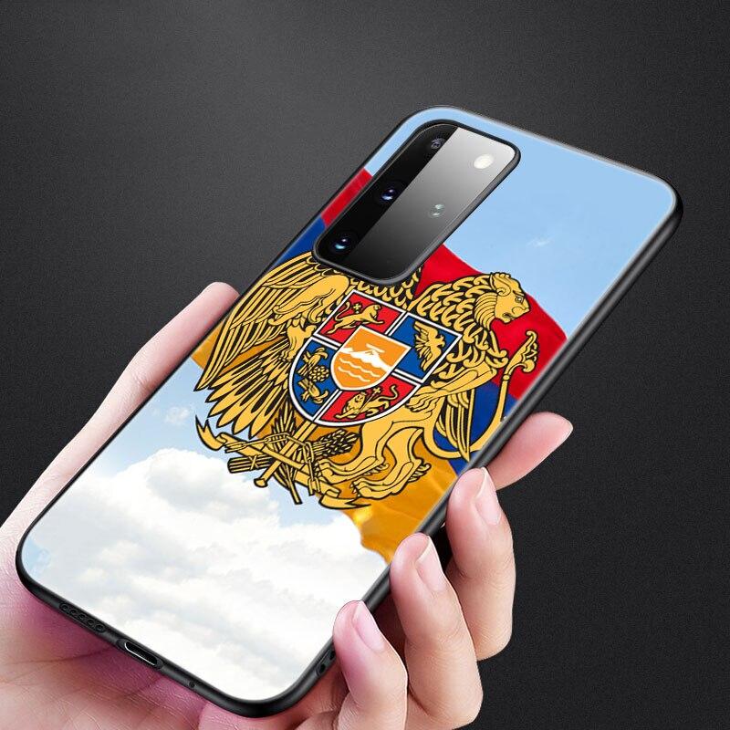 

Чехол для телефона с армянским флагом Армении для Samsung Galaxy S20 S21 FE S10 Lite Note 20 10 Lite S8 S9 S10E S10 Plus, ультра черный чехол Samsung Note 20Ultra