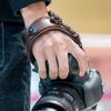 Camera Leather Wrist Strap DSLR Hand Belt Holder Shockproof Strap Waterproof Quick Release Strap Wristband for Camera