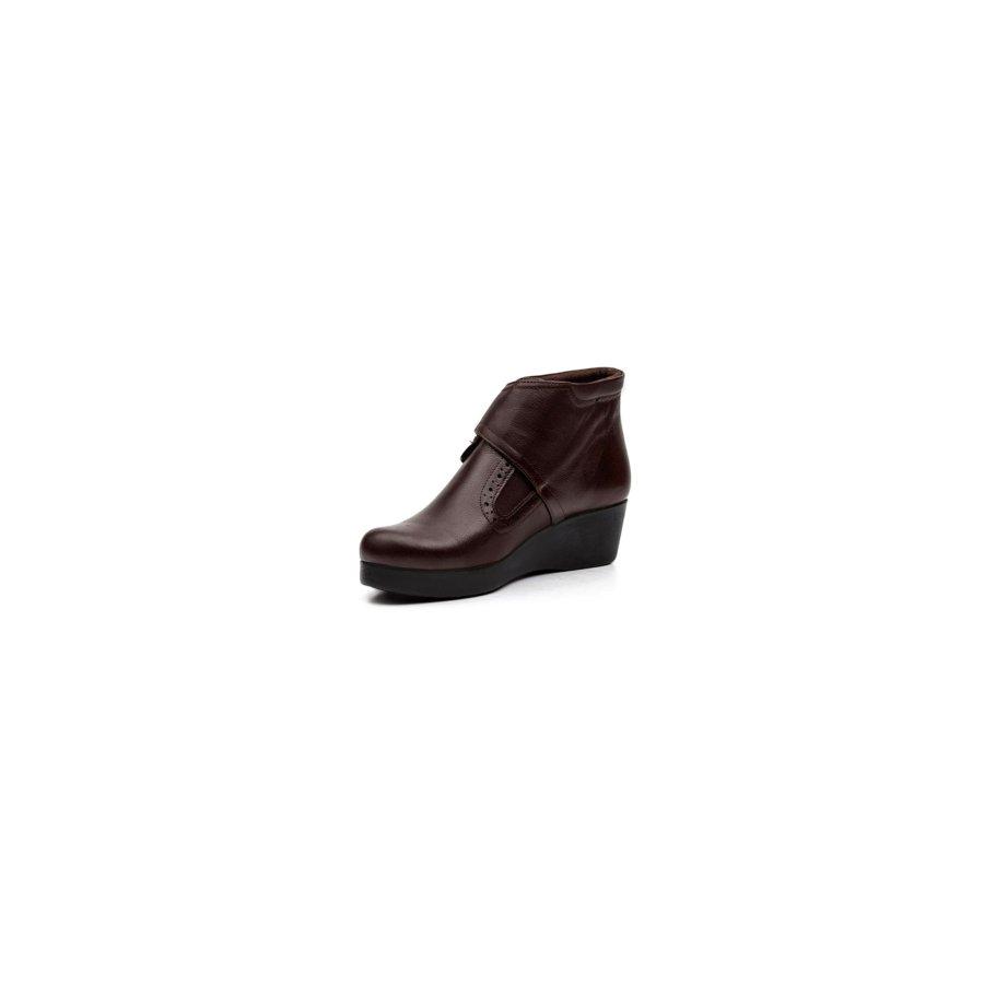 Damen-Stiefel aus echtem Leder, leicht, knöchellang, lässig, bequem