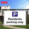 Vintage Metal Sign Residents Parking Solely Garage Wall Decor 8x12