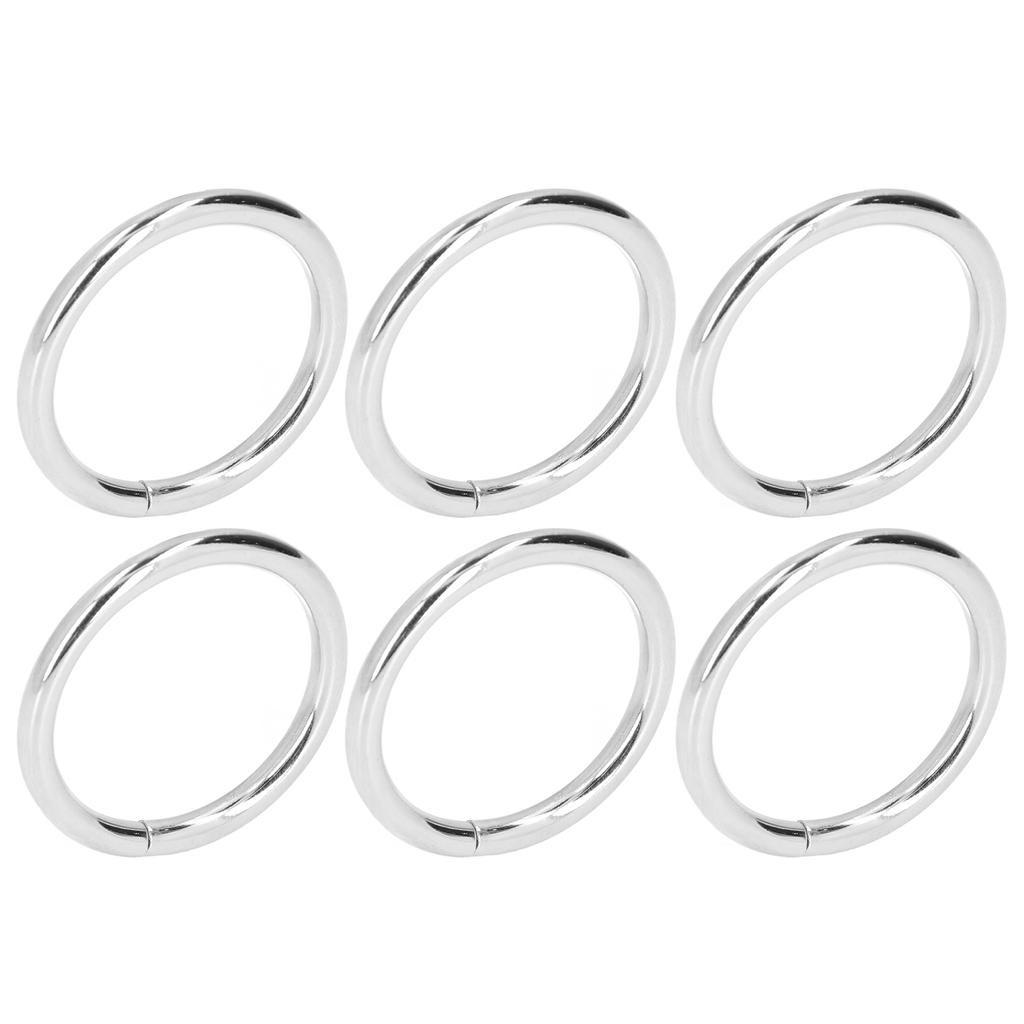 20Pcs Metal Rings 4x32mm Iron Sturdy Durable Multifunctional Exquisite Metal O RingsSilver